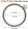 5 Pcs 5 Inch Embroidery Hoops, Round Imitated Wood Cross Stitch Hoop